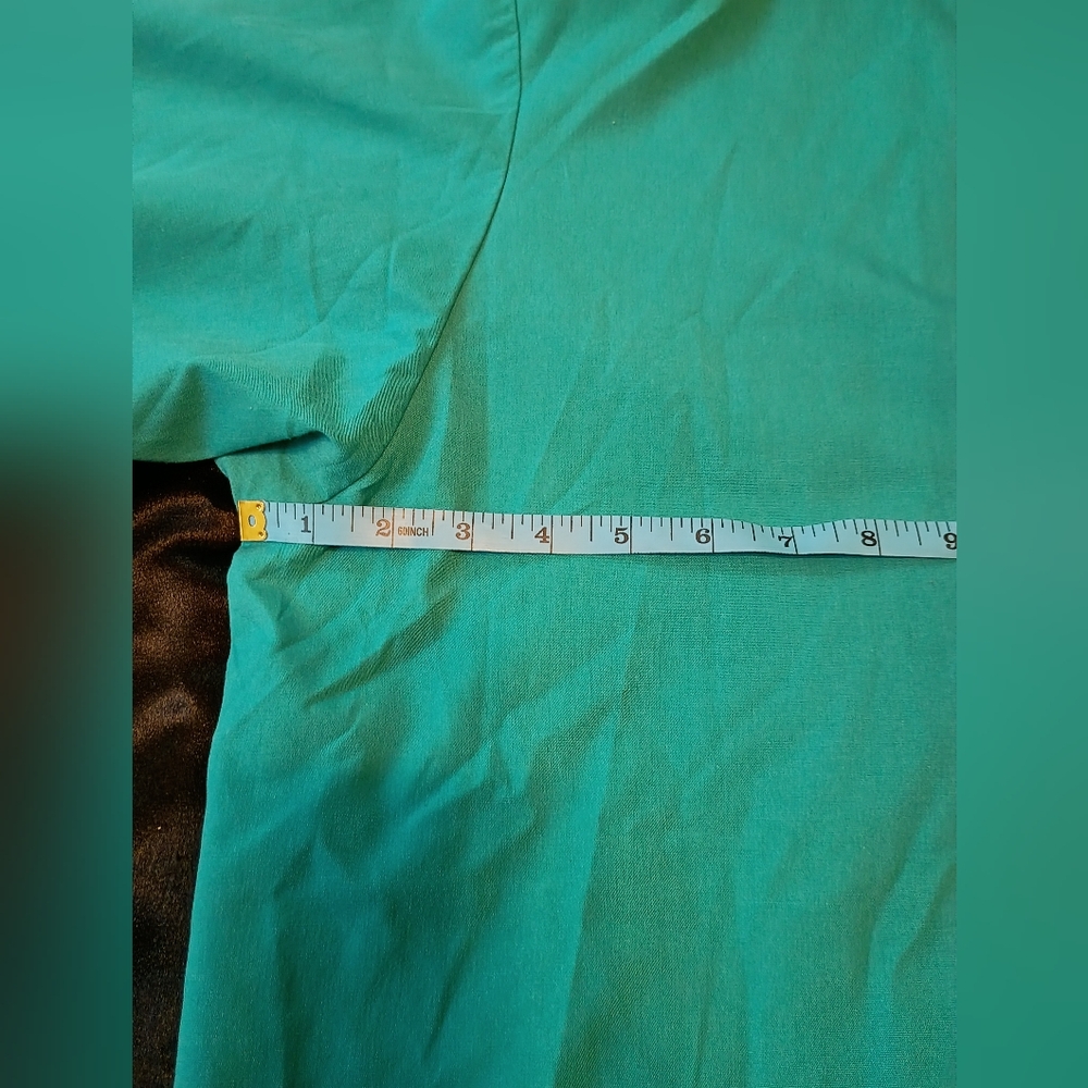 Barco Teal Scrub Jacket Women XL Snap Front Warm Up Medical Uniform Top - Picture 5 of 10